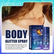 Jaysuing Glitter Spray 60ml Glitter Spray Face Body Collarbone Hair Highlighting Spray
