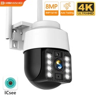 8MP 4K IP Camera Outdoor WiFi Video Surveillance 5MP HD PTZ Security Camere Protection CCTV AI Tracking P2P ICsee Onvif 3MP NEW