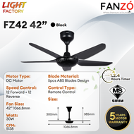 🔥HOT🔥DEKA F5DC BABY PRO / K5 / K6DC / X-ONE 46" | FANZO TURBO 42" 5 Blades DC Motor Baby Ceiling Fan