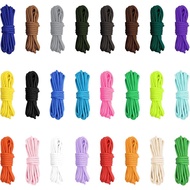 24 Rolls 10 Feet Parachute Cord 4mm Paracord Cord 550 Multifunction Type III Paracord Ropes 550lb Su