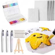 yunhaoSK-Magic Puffy Paint3D Drawing Magic Canvas Sponge Art Supplies DIY Draw Paper Pens (Rectangul