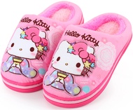 Hello Kitty Kimono Plush Slippers for Girls Kids Children