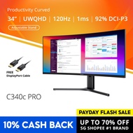 PRISM+ C340c PRO 34" 120Hz Productivity Curve Monitor [3440 x 1440]