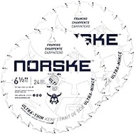 Norske Tools Thin Kerf Ultra Fast Ripping & Crosscutting Saw Blade, 6-1/2" x 24T with 5/8" Bore & DK