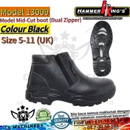 Hammer King's Safety Shoe Mid Cut 13009- Black
