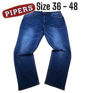 PIPERS MEN'S JEANS # 909-62887 # REGULAR CUT STRETCHABLE # SELUAR JEANS LELAKI GETAH # BIG SIZE SIZE