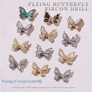 Moving Butterfly Nail Art Accessories 3D Super Flash Nail Decorative Diamonds Zircon Nail Art Access