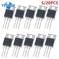YTDMEN | 5/20PCS IRFZ44N Mosfet IRFZ44 N-Channel Power MOSFET Transistor 49A 55V 3-Pin TO-220 Trans