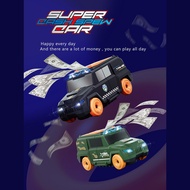 WC 584 Automatic money spraying toy car for children, creative gifts, with lights, music, car toys, 