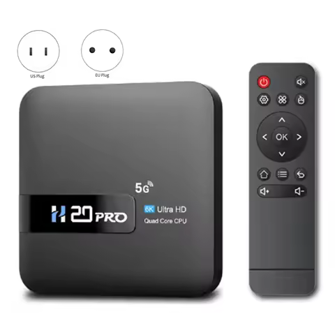 H20PRO Smart Android TV Box Android 10 2GB 16GB 6K Media Player TV Box Android 2.4&5G WIFI Very Fast