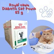 [ยกกล่อง] Royal canin cat diabetic pouch 85 g อาหารสำหรับ เบาหวาน ในแมว แบบซอง exp.12/2026