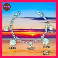 🌈AAbaby Galleries AA511 Original Baby S925 Silver Anklet Bracelet 5 Treasures S925纯银宝宝小孩脚链 Rantai Ka
