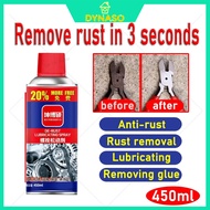 450ml Rust Remover Rust remover for motorcycle and cars Anti-Rust Lubricants Remove Rust Rust conver