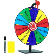 Gelabur Prize Wheel Spinner with Stand –12 Inch Spinning Wheel for Prizes, 10 Slots Color Spin The W