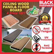 Black Hardware Floor Ceiling Board Papan Lantai Kayu Ceiling Wood Parquet Floor Fluted Wall Panel Rumah 天花板 Wainscoting
