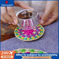 [in stock] Vietnam Seagrass Heat Insulation Mat Colorful Round Coaster Southeast Asia Wall Decoratio