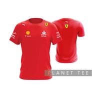 {planet.tee} Ferrari Shell Vellas Sport Microfiber Jersey Cotton 3xl 5xl Comfortable T-shirt