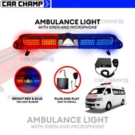 Excellabs Ambulance Blinker LED Light with Siren and Microphone / Ambulance Emergency Top Light