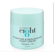 🎉OFFER Number ei8ht Hydrating & Replenishing Night Cream 50ml Peptides + HA