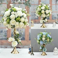 Siap Gubah 1 Set Bunga Mawar Pasu Emas Hiasan Rumah Perkhawinan Artificial Artificial Flower Roses G