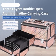 Ready Stock Big Three-Layer Professional Beauty Makeup Storage Cosmetics Box*105