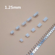 20sets MICRO JST 1.25 2/3/4/5/6/7/8/9/10 pin connector 1.25MM PITCH Right Angle pin header + Housing