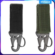 [Etekaxa] Duty Belt Keepers with Key Holder Adjustment Strap Loop Keychain Belt Clip
