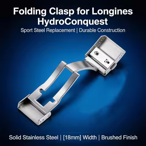 19MM Stainless Steel Folding Clasp for Longines HydroConquest, Dive Watch Deployant Buckle Replaceme