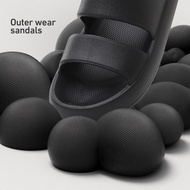 <APUNs>UTUNE Flat Sandals for Men Rubber EVA Sandal Beach Outdoor Soft Shoes