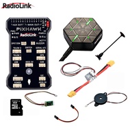 Radiolink Pixhawk PIX APM Flight Controller Combo พร้อม GPS ผู้ถือ M8N GPS Buzzer 4G SD Card โมดูล T