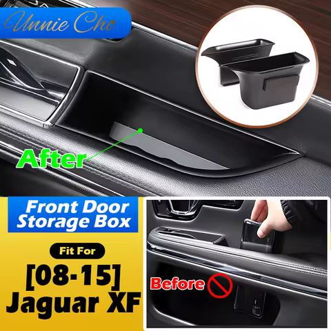 Storage Box for Jaguar XF X250 2008-2015 Front Door Side Insert Organizer Box Cars Accessories Inter