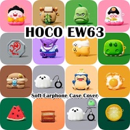 READY STOCK!For HOCO EW63 Case Casing Soft Silicone Earphone Case Funny Cartoons Styling NO.4