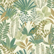 Green Peel and Stick Wallpaper Jungle Tropical Wallpaper Green Leaf Botanical Contact Paper Self Adh