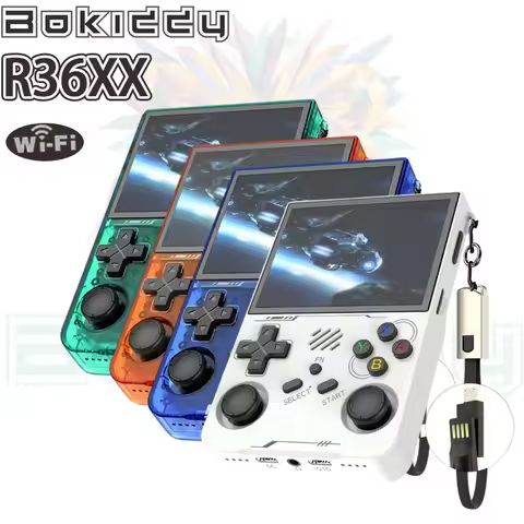 R36XX Retro Handheld Game Console R36S 100% Original with WiFi Online Battle, Portable 3.5 Inch IPS