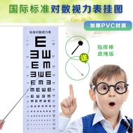 3m 5m E-Shaped Children's Test Logarithmic Vision Light Box Table Wall Chart Sticker Standard Body O