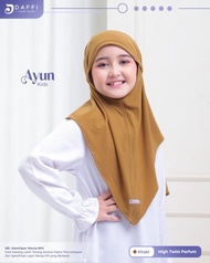 Jilbab anak Daffi kode Ayun Kids size S bergo tali cantik simple