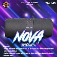 SAAG Bluetooth Speaker Nova ลำโพงบลูทูธ เบสแน่น กันน้ำ ไฟRGB