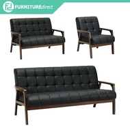 Furniture Direct TUCSON wooden frame PU sofa/ sofa murah/ sofa kayu