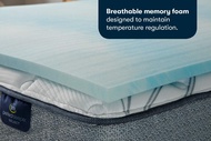 Serta Comfort Cool 1.5 INCH thick Twin, Queen or King Bed Size Gel Memory Foam Mattress Topper. MADE IN USA.