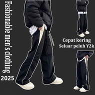 Local Delivery🚚seluar slack lelaki hitam baggy pants tracksuit jogger pants men streetwear Fesyen Se