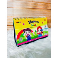 EXPRESS JAWI KUNING (FLIP FLAP SUKU KATA TERBUKA) Kad Imbas Jawi | Flashcard Jawi | BBM Jawi | Nota 