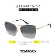 [ลดกระหน่ำ] แว่นกันแดด TOM FORD รุ่น FT0738 ทรง ใ เลนส์สีเงิน สุดเท่