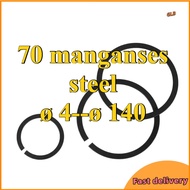 70 manganese steel External Circlip for Shaft, DIN 471 Standard, Carbon Steel for Axial Positioning 