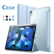 For iPad Case Air 4 Pro 11 10th 8th Gen 6th 7th 5th 9th Case with Pencil Holder Clear Casing