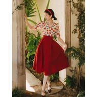 Retro Hong Kong Style Dress 80s Nostalgic Clothing High-End Shirt Suit retro style for women set ret