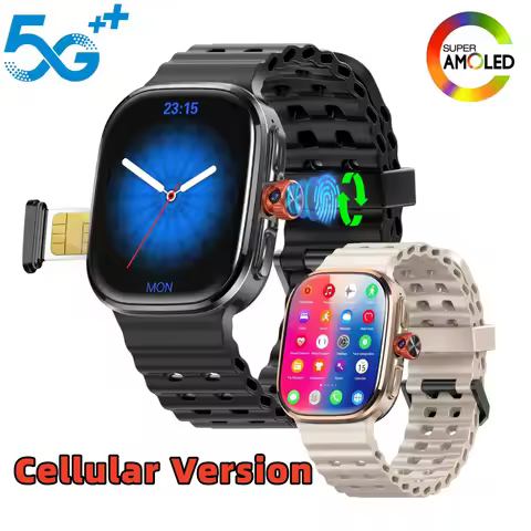 M99 Pro Android 15.0 2.29‘’ Amoled Touch ID Smart Watch Fingerprint Recognition GPS WiFi Sim Card Sl