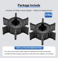 2 Pc Water Pump Impeller 6E0-44352 for Yamaha Outboard 4HP 5HP 6HP Boat Motor Engine Parts 6E0-44352
