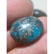 Batu permata Asli Firus Jantan Bulat Menginzalkan Kursani (20mm x 15mm)