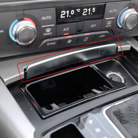 Front Central Ashtray Cover trim Push-Pull Bright Strip For Audi A6L C7 2012-2018 FOR S6 S7 RS6 RS7 