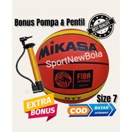 [PREMIUM ORIGINAL] Mikasa GT7 Basketball with Bonus Pump. Imported Rubber Press Basketball. Basketba